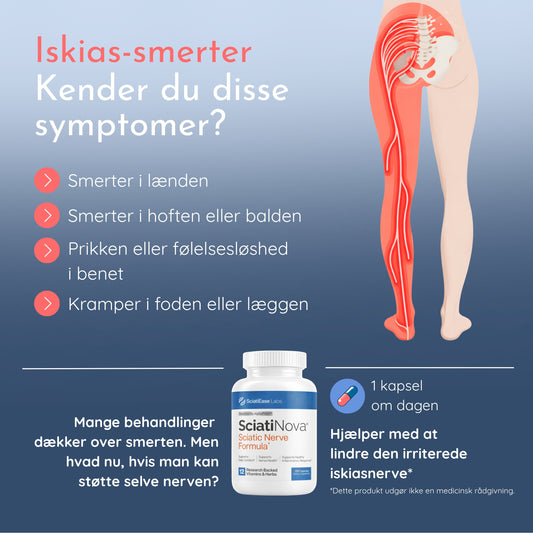 SciatiNova™ | Daglig lindring ved iskias og nervesmerter