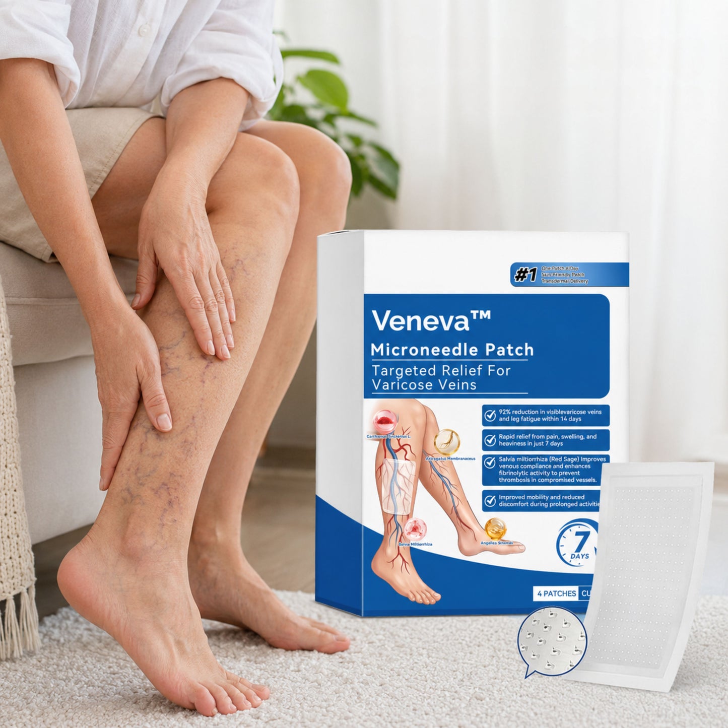 Veneva™ | Fjerner 93 % af synlige åreknuder på kun 7 dage