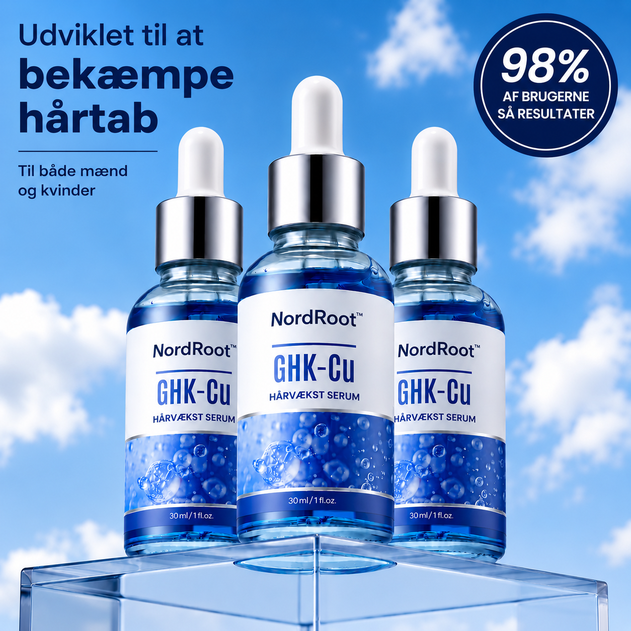 NordRoot™ | Genopbyggende serum til at standse hårtab inden for 6 uger