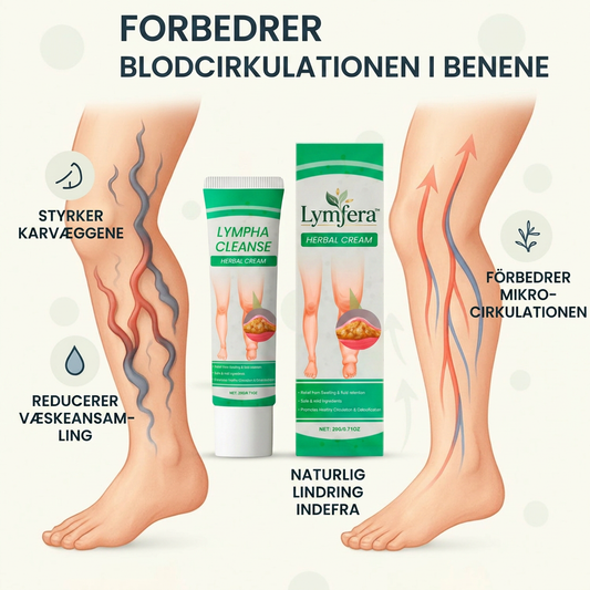 Lymfera™ | Op til 92 % mindre hævelse i benene på kun 12 timer