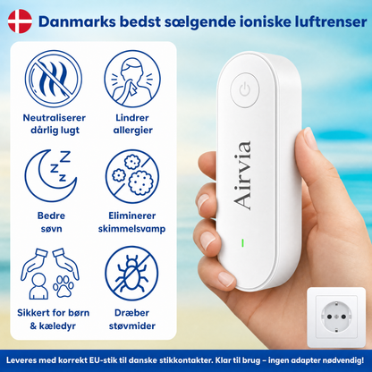 Airvia™ | Fjerner allergener i luften i dit hjem på 30 minutter